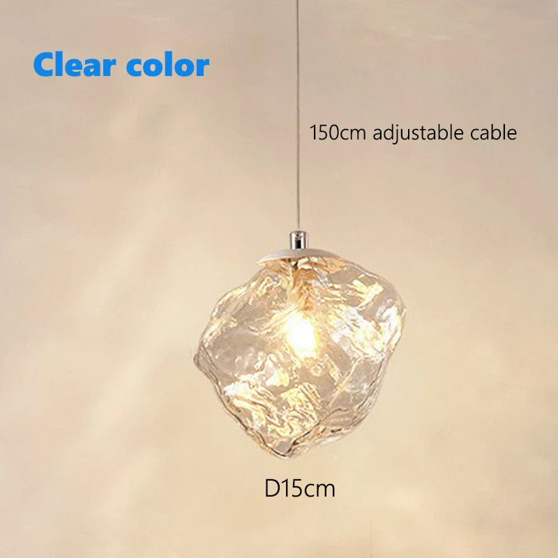 Suspension lumineuse moderne or argent texture granulée câble ajustable chambre salon