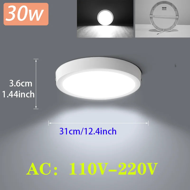 plafonnier led moderne blanc 20w 15w 10w éclairage quotidien minimaliste