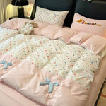 drap housse coton brodé couleurs vives motif points enfant oreiller sunshine chambre fille