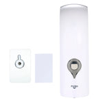 distributeur savon liquide mains mural gris métallisé moderne minimaliste lisse brillant fixations vis