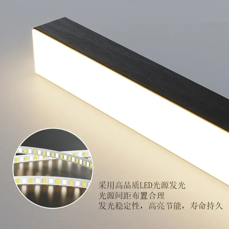 lampe suspendue moderne minimaliste led blanc noir flux lumineux variable facile certifications multiples