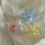 fleur artificielle blanche fleur rose translucide fleur bleu translucide fleur jaune translucidécoration salon papier