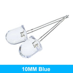 ampoule led transparente 10mm ronde couleurs moderne ultra lumineuse