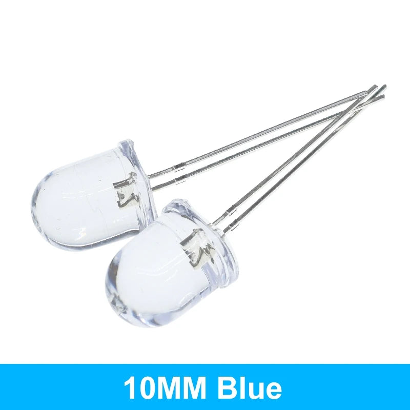 ampoule led transparente 10mm ronde couleurs moderne ultra lumineuse