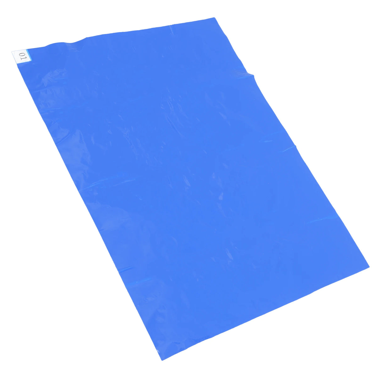 tapis adhésif bleu texture froissée moderne porte entrée sol maison simple