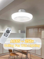 ventilateur led éclairage blanc moderne télécommande gradation couleurs timer contemporain