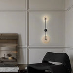 applique murale led moderne minimaliste noir beige texture marbrée éclairage quotidien fixé mur discoiles