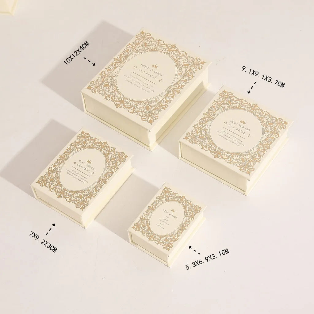boîte bijoux carton luxe livre couvercle rabattable rangement colliers bagues