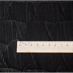 tissu noir texturé peau reptile opacité 60cm large tissu brocart respirant artisanal matériaux bricolage