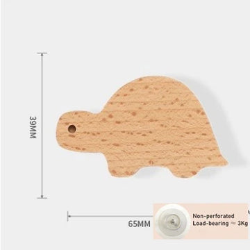 crochet mural bois animal adhésif moderne minimaliste décoration chambre porte clés patère maison
