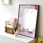 miroir decoratif retro cadre paint icone graphique opalescent stickers chambre coucher
