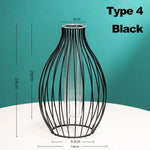 vase moderne métal noir doré verre transparent décoration contemporaine minimaliste