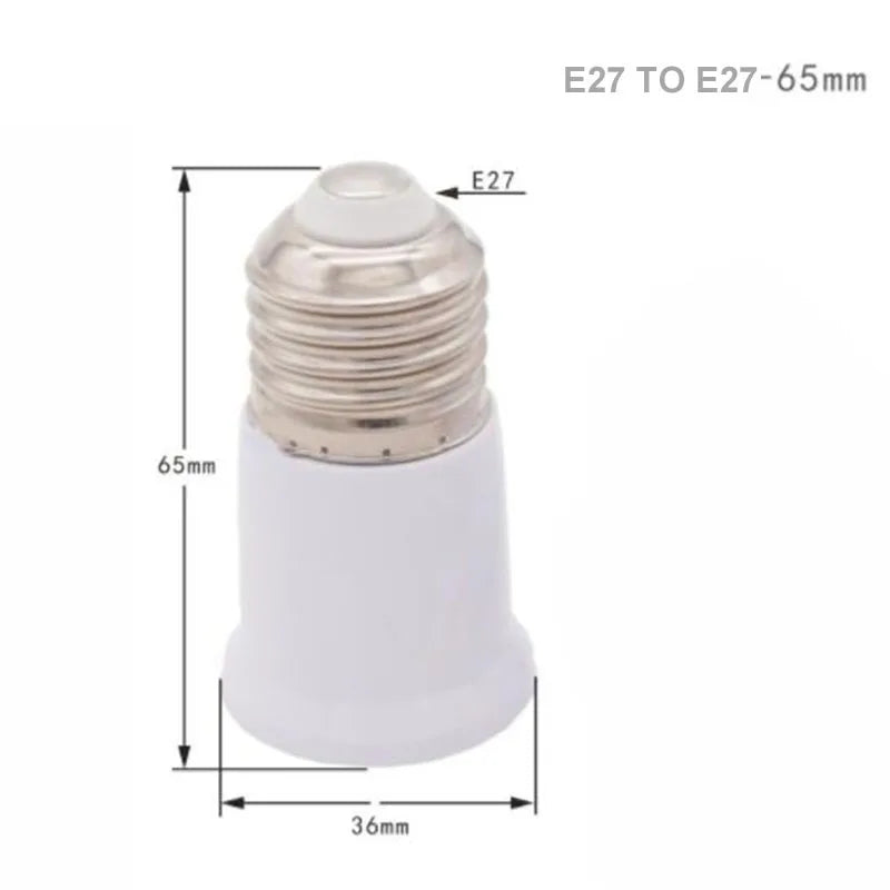 adaptateur ampoule E27 blanc flexible moderne 65mm 95mm 120mm adhésif métal certifié