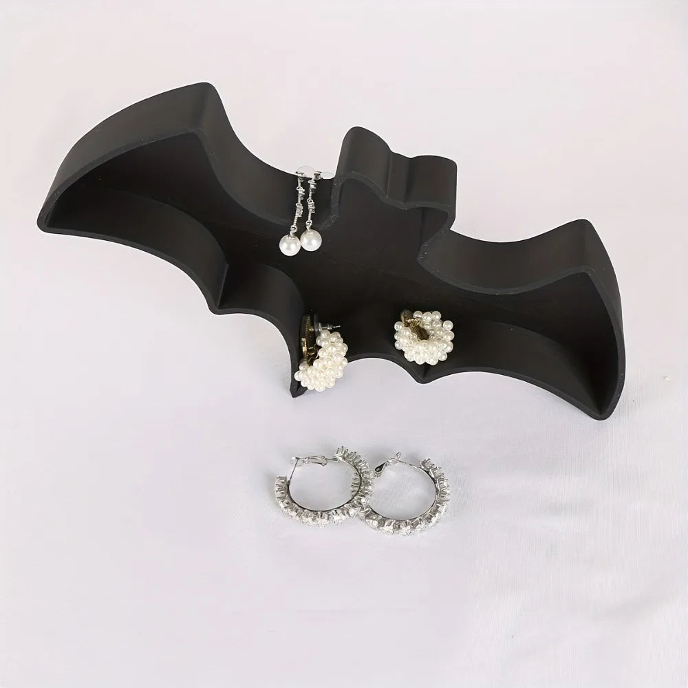 support bijoux chauve souris noir moderne rangement oreillers fantaisie halloween organisation
