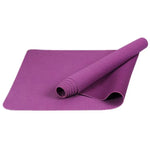 tapis yoga pliable caoutchouc naturel violet rose bleu noir hexagonal sportif minimaliste