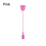 Suspension lumineuse moderne multi couleurs pendentif câble électrique E27 salon chambre