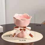 vase floral vintage élégant petite décoration maison moderne rose rouge noir blanc