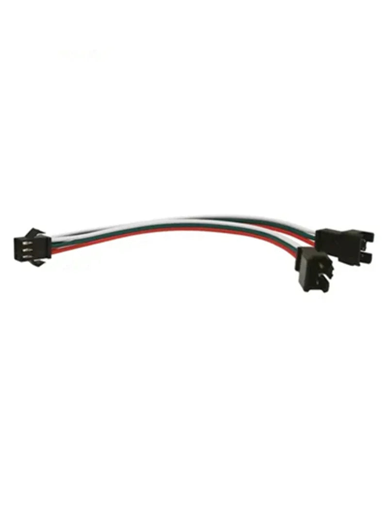 câble patch led connecteur sm jst ws2812 ws2811 rgb 24v noir rouge bleu vert