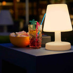 lampe table led moderne blanc télécommande lumière variable charge usb chambre enfants camping