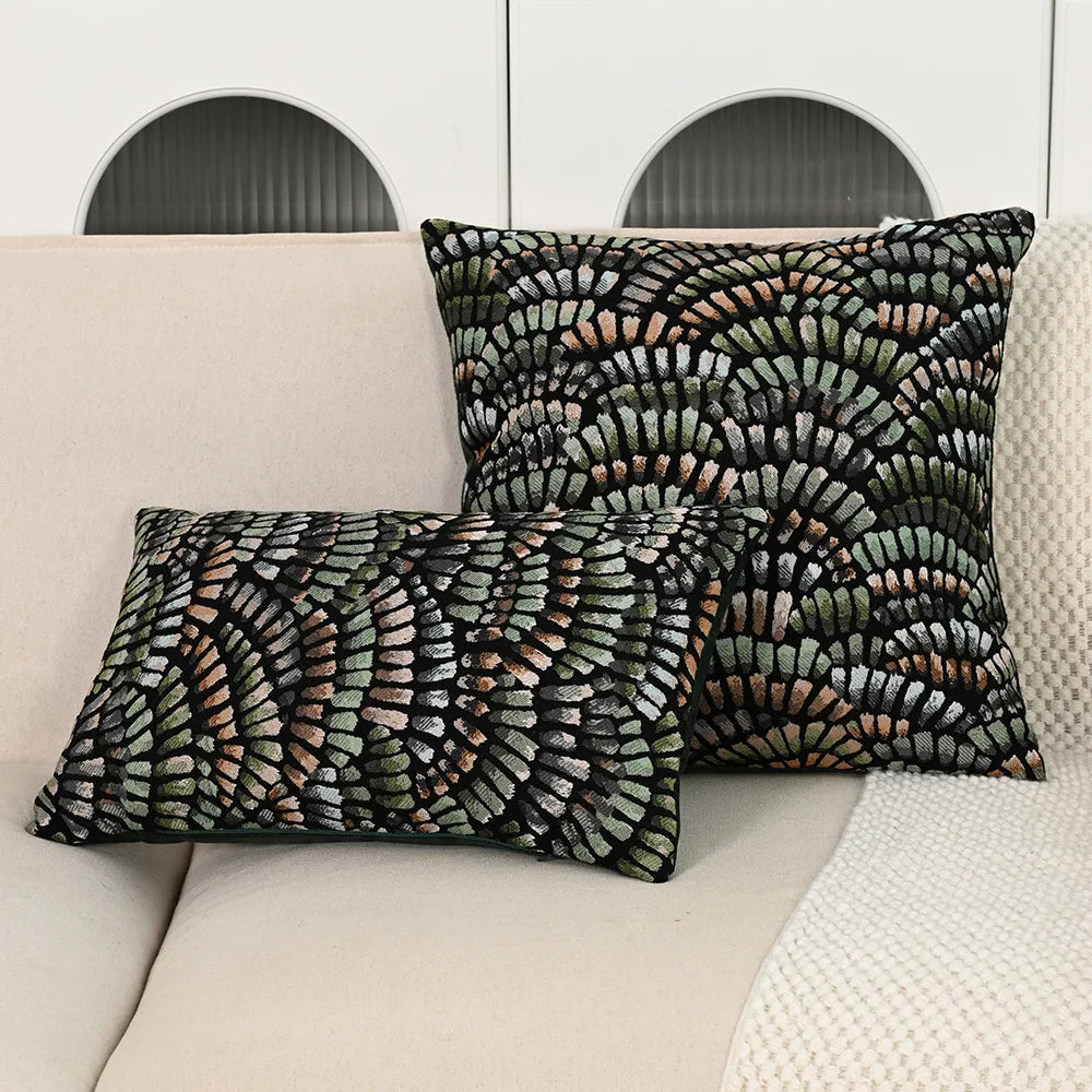 coussin decoratif moderne imprimé végétal doux polyester 30x50cm 45x45cm decoration