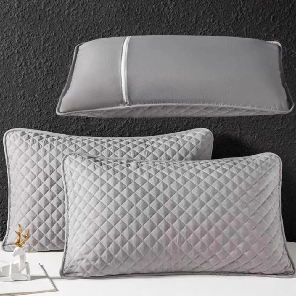 housse coussin polyester moderne motif carreaux gris clair protection imperméable maison