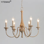 lustre bois vintage noir ampoules e14 cinq bras salon chambre coucher rustique