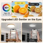 lampe led moderne texture bois blanc brun clair 220v surface télécommande