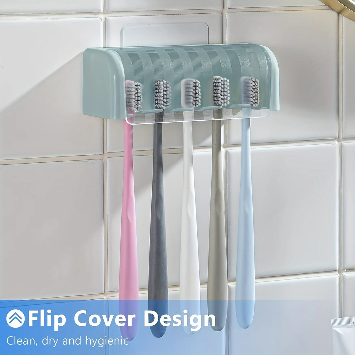 porte brosse dents adhésif moderne blanc rose gris bleu clair texture lisse pratique