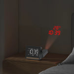 projecteur horloge numérique moderne alarme projection veilleuse écran led câble usbmanuel dutilisation