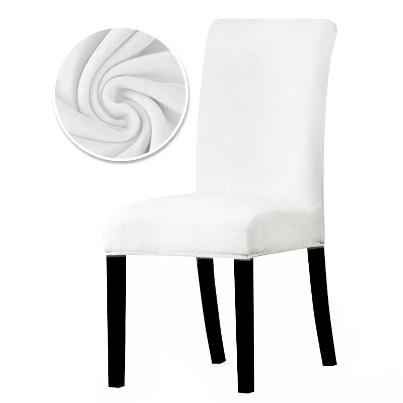 housse chaise velours moderne vert foncé gris clair adhésif élasthanne polyester