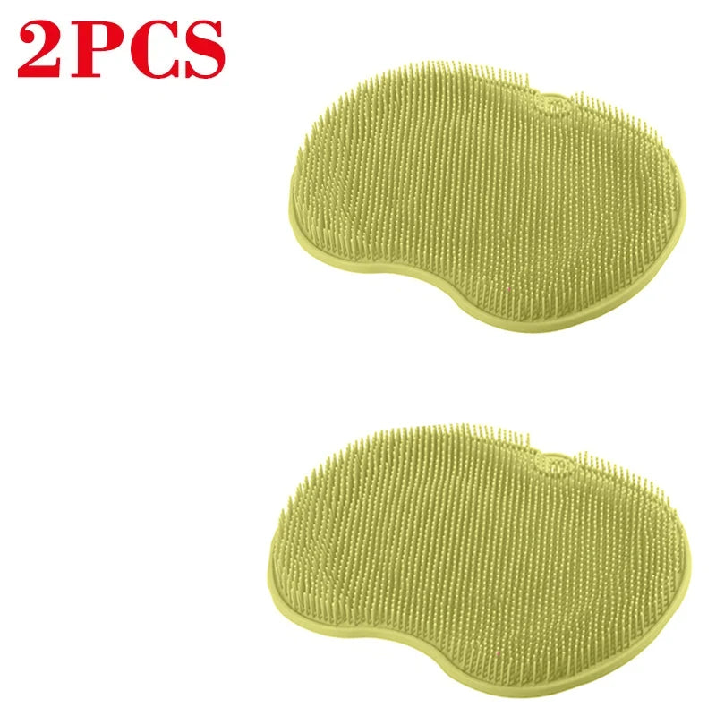 tapis douche massant antidérapant silicone rose points d'acupression non slip moderne