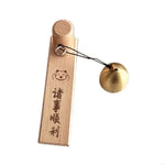 cloche porte or moderne cloche ronde brillante support bois adhésif inclusion ruban adhésif