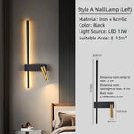 lampe murale moderne minimaliste rotation interrupteur mural protection yeux chambre salon étude