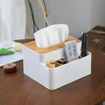 boîte rangement blanc moderne télécommandes lunettes maquillage smartphone cosmétiques organizer plastique rechargeable