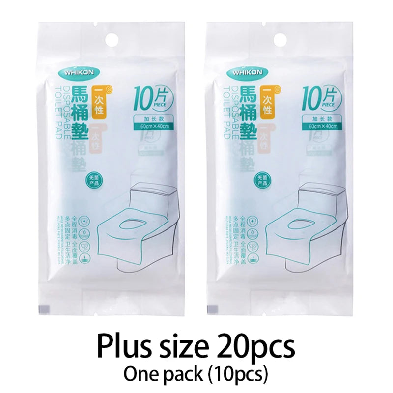 couvre siège toilette jetable blanc plissé pratique 10 pièces 46cm 48cm 37cm 39cm pack