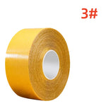 ruban adhésif double face texture tissée jaune blanc 30mm 5mètres utilitaire ciseaux chiffon