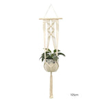 support plante suspendue macramé blanc cassé boho pot fleurs décoration balcon intérieur jardin