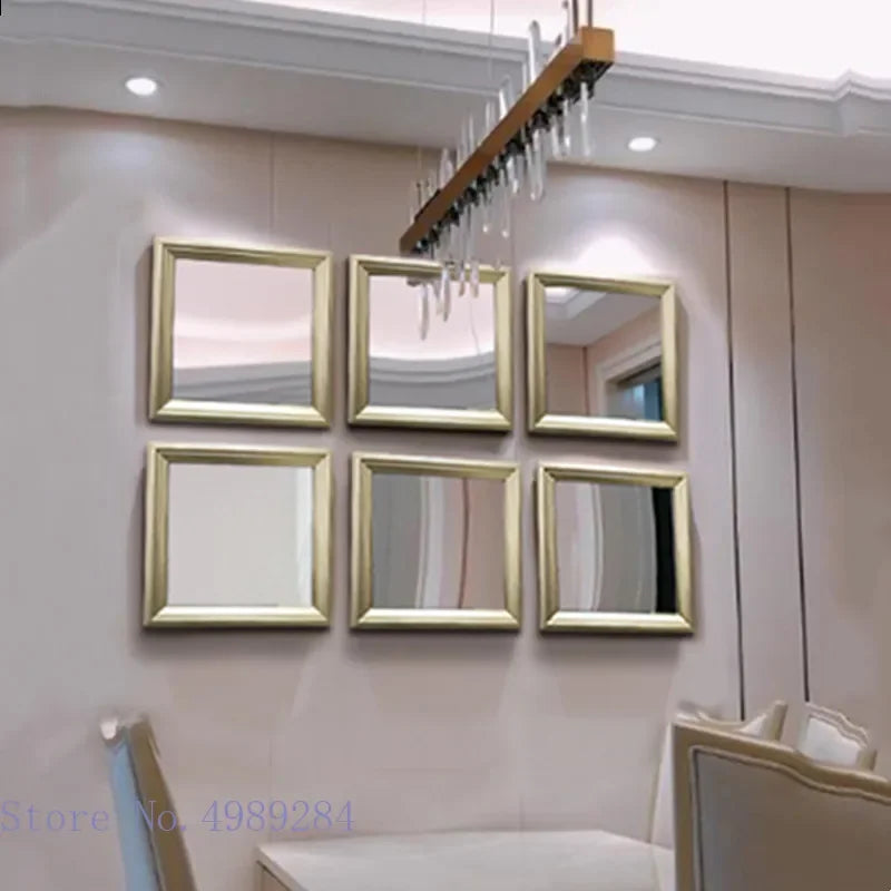 miroirs dorés cadres classiques 30cm 40cm décoration murale moderne élégante chambre salon