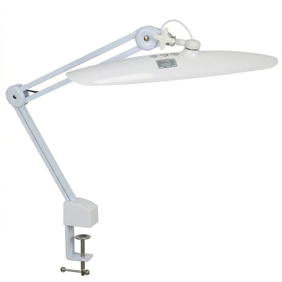 lampe led blanc minimaliste 50cm 117led pince ajustable intensité variable moderne