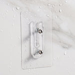 porte sacs transparent moderne vis adhésif murale utilisation multiple grille tailles dimensionsTHOOK