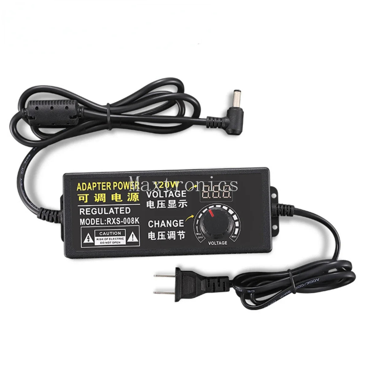 adaptateur électrique réglable tension sortie 3v 12v 24v entrée ac 100v 240v certification rohs