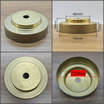 disques métalliques dorés classiques perforations opaques variés tailles incluses