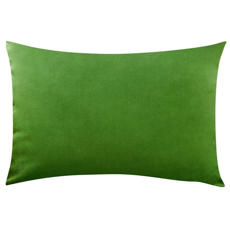 housse coussin velours décorative canapé salon moderne nordique gris vert