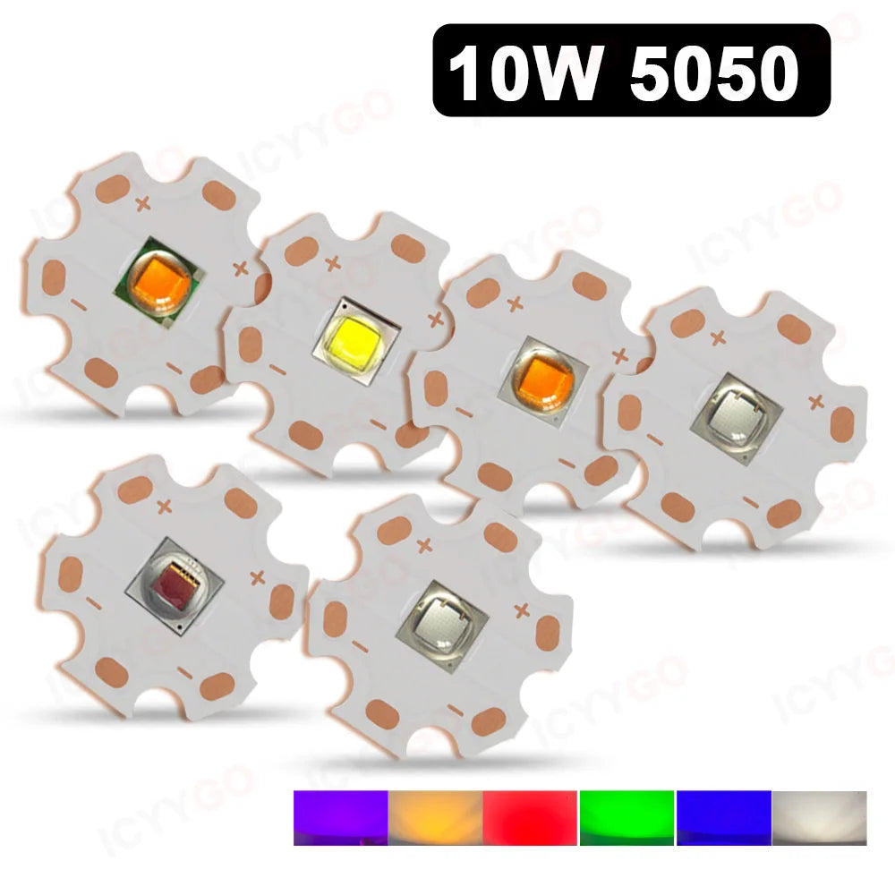 diodes led blanc rouge bleu vert 20mm haute luminosité 10w cuivre moderne technologie