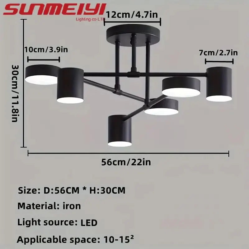 lampe suspendue moderne noire éclairage quotidien ampoules led 90 260v toucher interrupteur 56cm 30cm