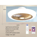 ventilateur lampe led moderne télécommande application mobile 220v certifié ul cqc vde gs