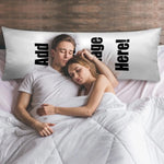 housse coussin personnalisable moderne imprimé noir blanc 100% polyester 40x100cm lit