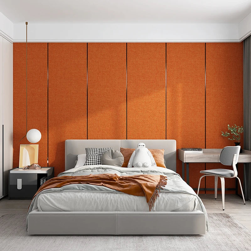 rideau moderne rouge bordeaux orange vert foncé gris