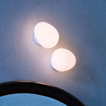 lampe mur moderne verre blanc opaque fixée mur 6000K 3000K