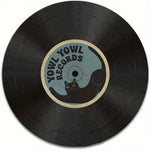 tapis souris noir chat vintage yowl yowl records vinyle antidérapant jeu 30cm 20cm